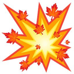 maple leaf and collision