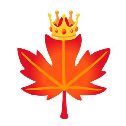 maple leaf and crown
