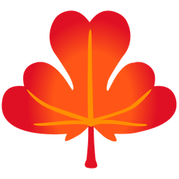 maple leaf and heart suit