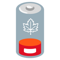 maple leaf and low battery