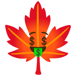 Maple leaf and Money-mouth face