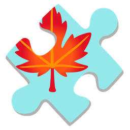 maple leaf and puzzle piece