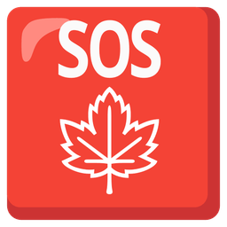 maple leaf and SOS button