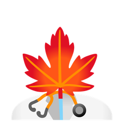maple leaf and stethoscope