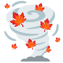 maple leaf and tornado