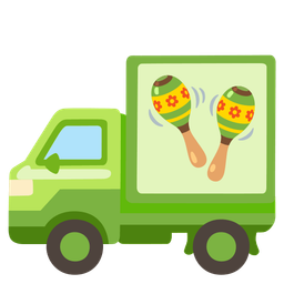Maracas and Delivery truck