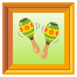 Maracas and Framed picture