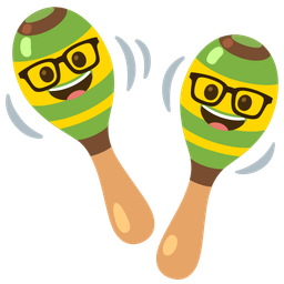 Maracas and Nerd face