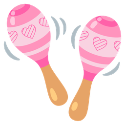 Maracas and Pink heart