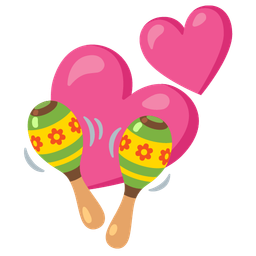 Maracas and Two hearts