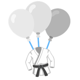 martial arts uniform and balloon