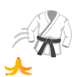 martial arts uniform and banana