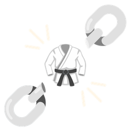 martial arts uniform and chains