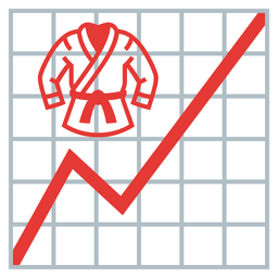 martial arts uniform and chart increasing