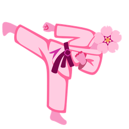 martial arts uniform and cherry blossom