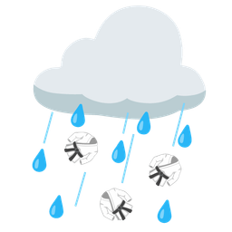 martial arts uniform and cloud with rain