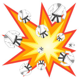 martial arts uniform and collision