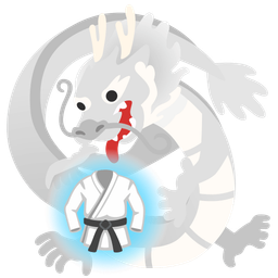 martial arts uniform and dragon