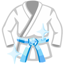 martial arts uniform and gem stone