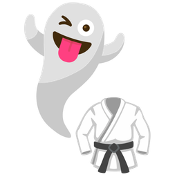 martial arts uniform and ghost