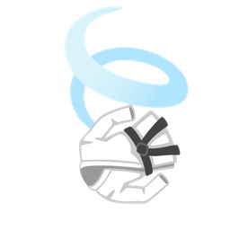 martial arts uniform and leaf fluttering in wind