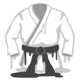 Martial arts uniform and Melting face