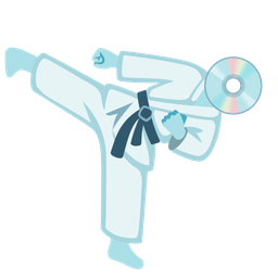 martial arts uniform and optical disk