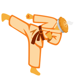 martial arts uniform and pie