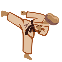 martial arts uniform and potato