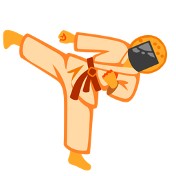 martial arts uniform and rice cracker