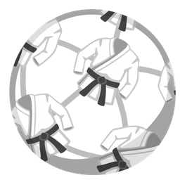 martial arts uniform and soccer ball