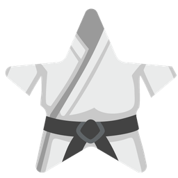 martial arts uniform and star