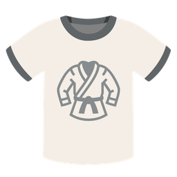 martial arts uniform and t-shirt