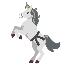 martial arts uniform and unicorn