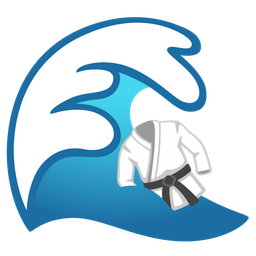 martial arts uniform and water wave