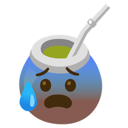 Mate and Anxious face with sweat