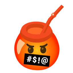 Mate and Face with symbols on mouth