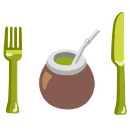 Mate and Fork and knife with plate