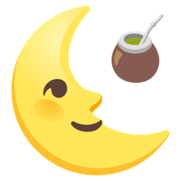 Mate and Last quarter moon face