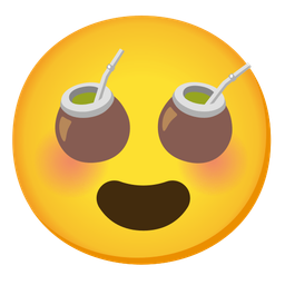 Mate and Smiling face with heart-eyes