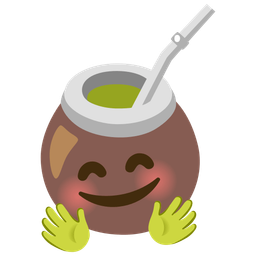 Mate and Smiling face with open hands