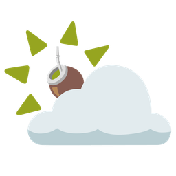 Mate and Sun behind cloud