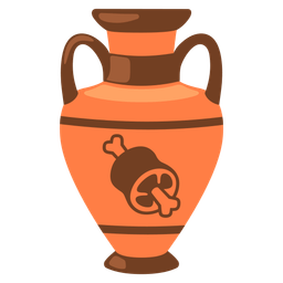 meat on bone and amphora