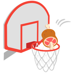 meat on bone and basketball
