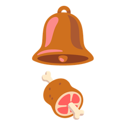 meat on bone and bell