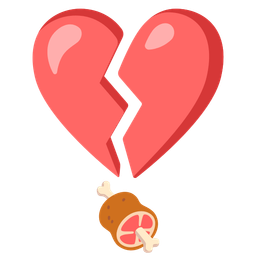 meat on bone and broken heart