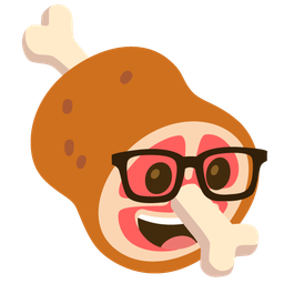 meat on bone and nerd face