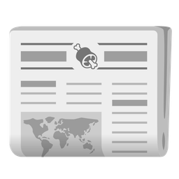 meat on bone and newspaper