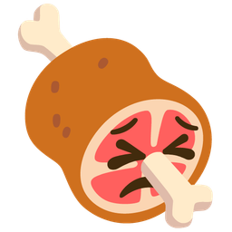 meat on bone and persevering face