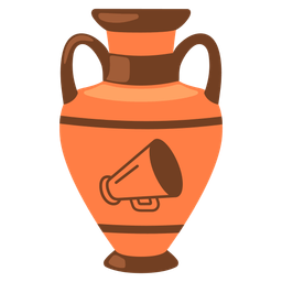 megaphone and amphora